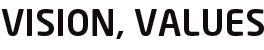 OUR VISION, VALUES